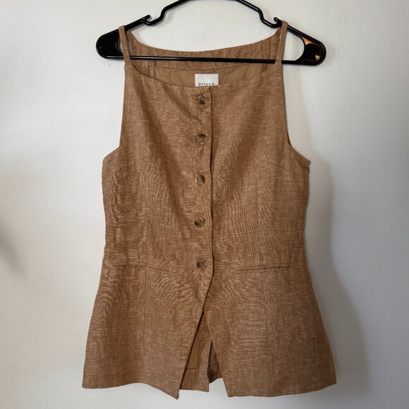 Posse Nancy Gilet Vest in Walnut - Picture 1 of 11